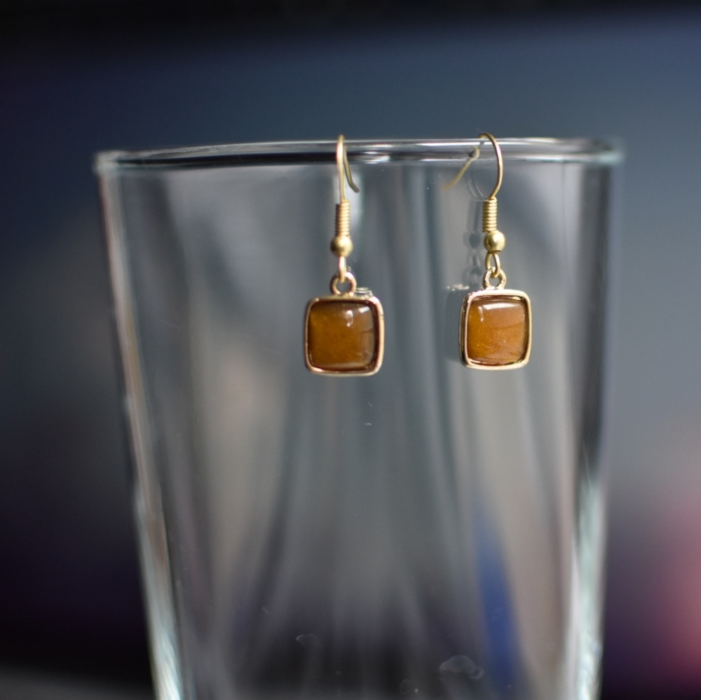 Square Sparkly Earrings 💫